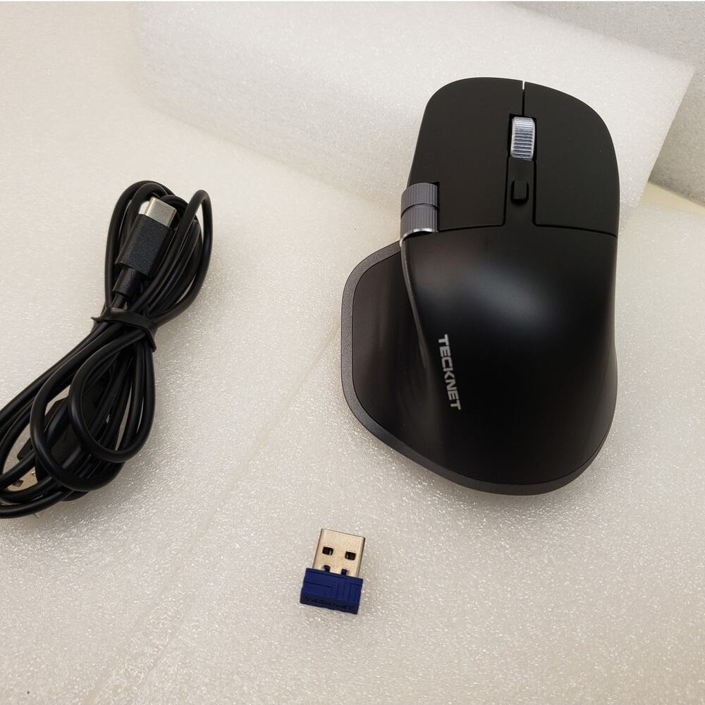 TECKNET Ergonomic Rechargeable Wireless Mouse (Model: TK-MS029)